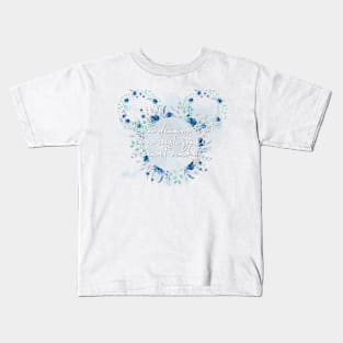 A Dream is a Wish - Floral Kids T-Shirt